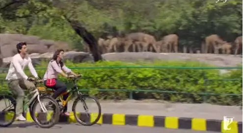 Bollywood song filmed in a zoo