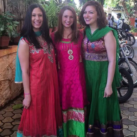 foreign students in india attending a wedding