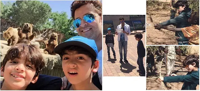 hrithik roshan and his sons holiday in Tanzania