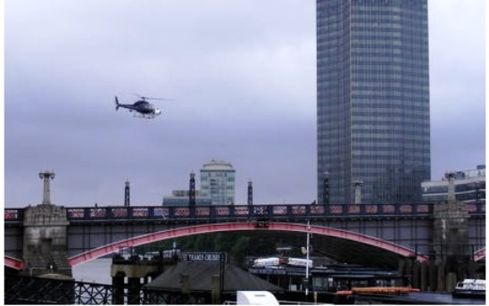 Ra.One shooting on Lambeth Bridge (London, England)