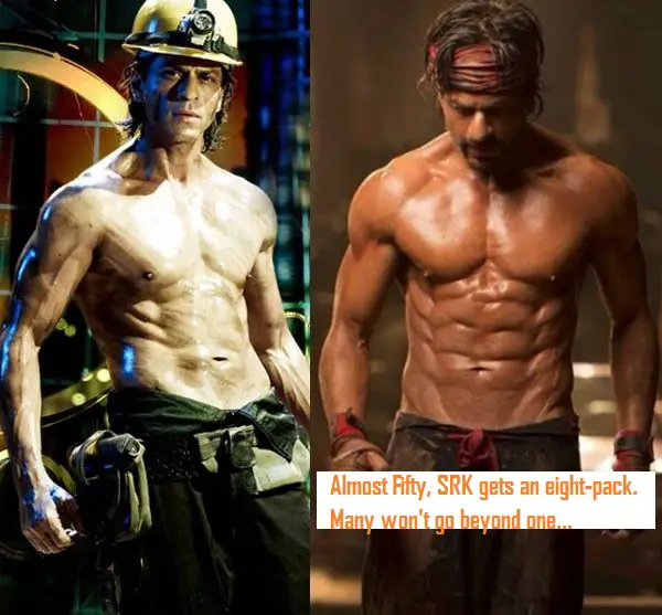 SRK's Eight pack abs in Happy New Year