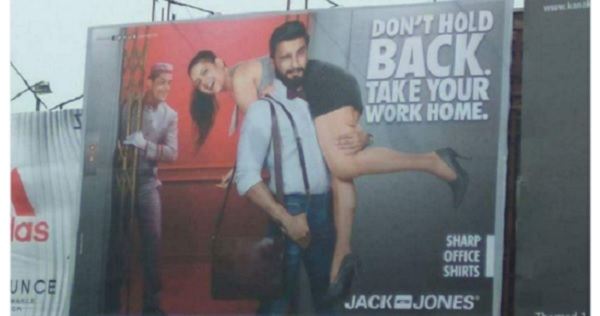 Ranveer Singh in jack jones sexist ad