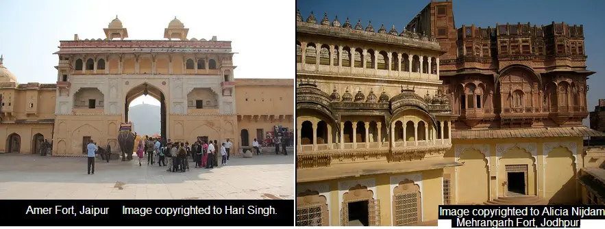 forts in Jaipur, Jodhpur, rajasthan, India