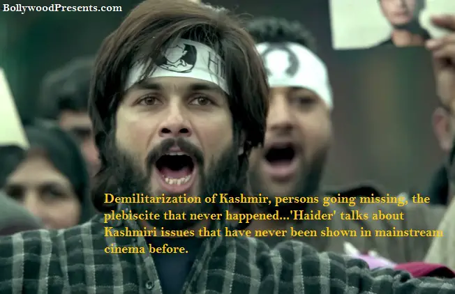 Haider addresses Kashmiri Issues