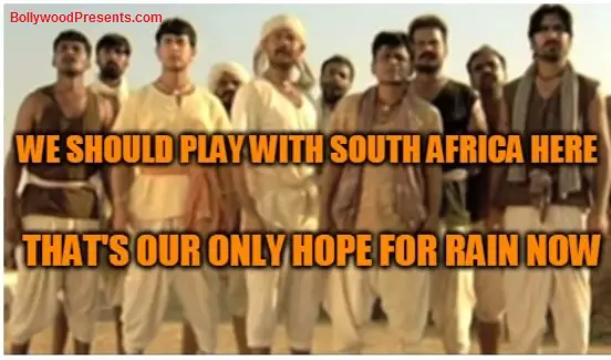 lagaan team vs south africa for rain