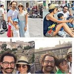 Aamir Khan family in Italy