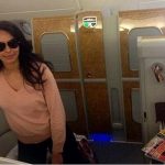 Mallika Sherawat traveling in first class suite