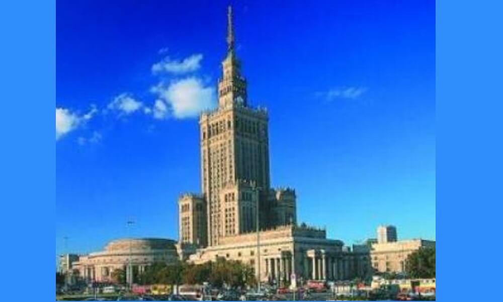 Palace of culture in Warsaw